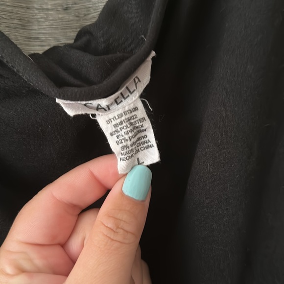 Black one shoulder body suit - Picture 5 of 6